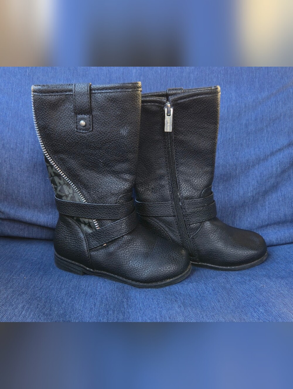 Girls Black Mid-Calf Fashion Boots Michael Kors (8)